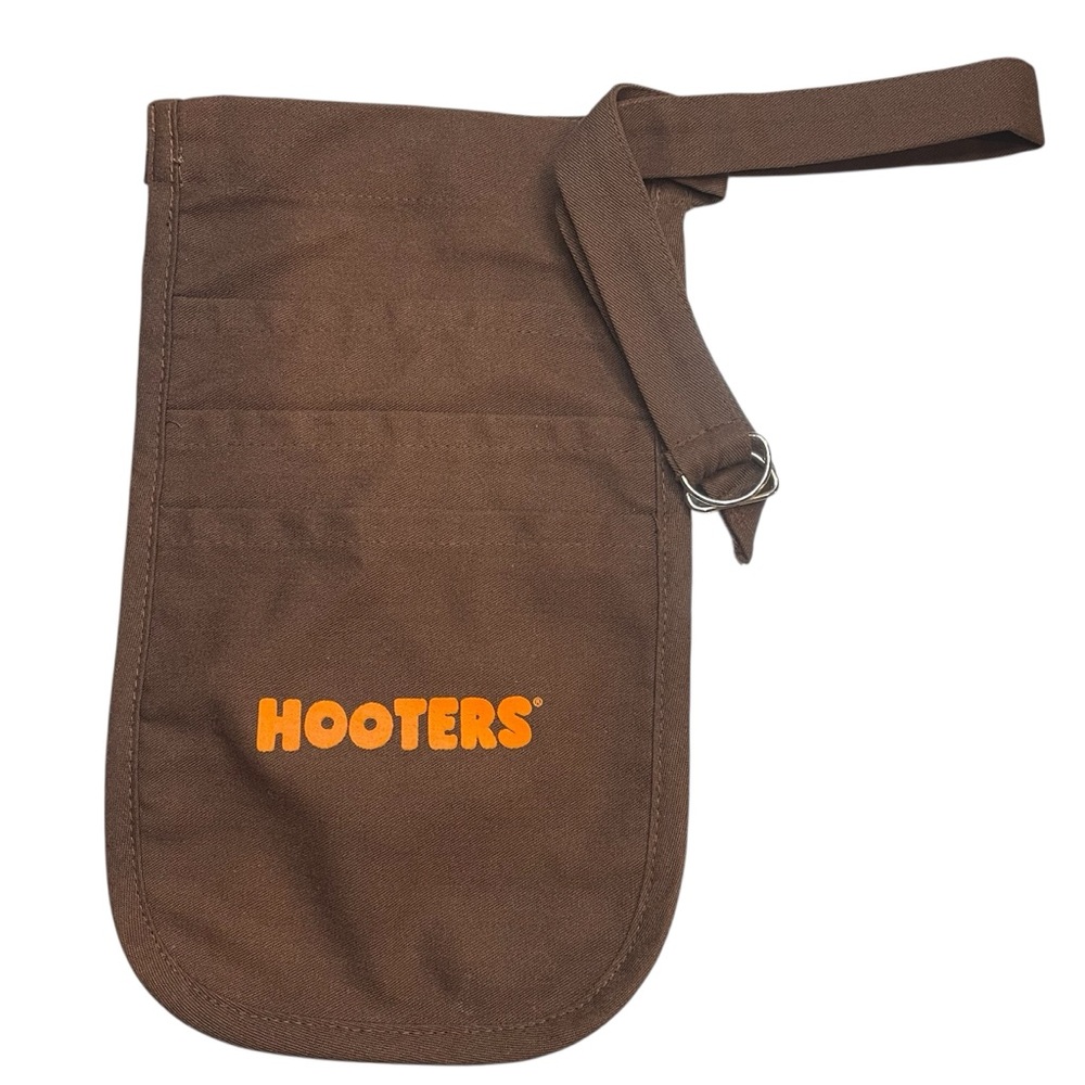 Hooters Brown Orange Uniform Money Pouch EUC